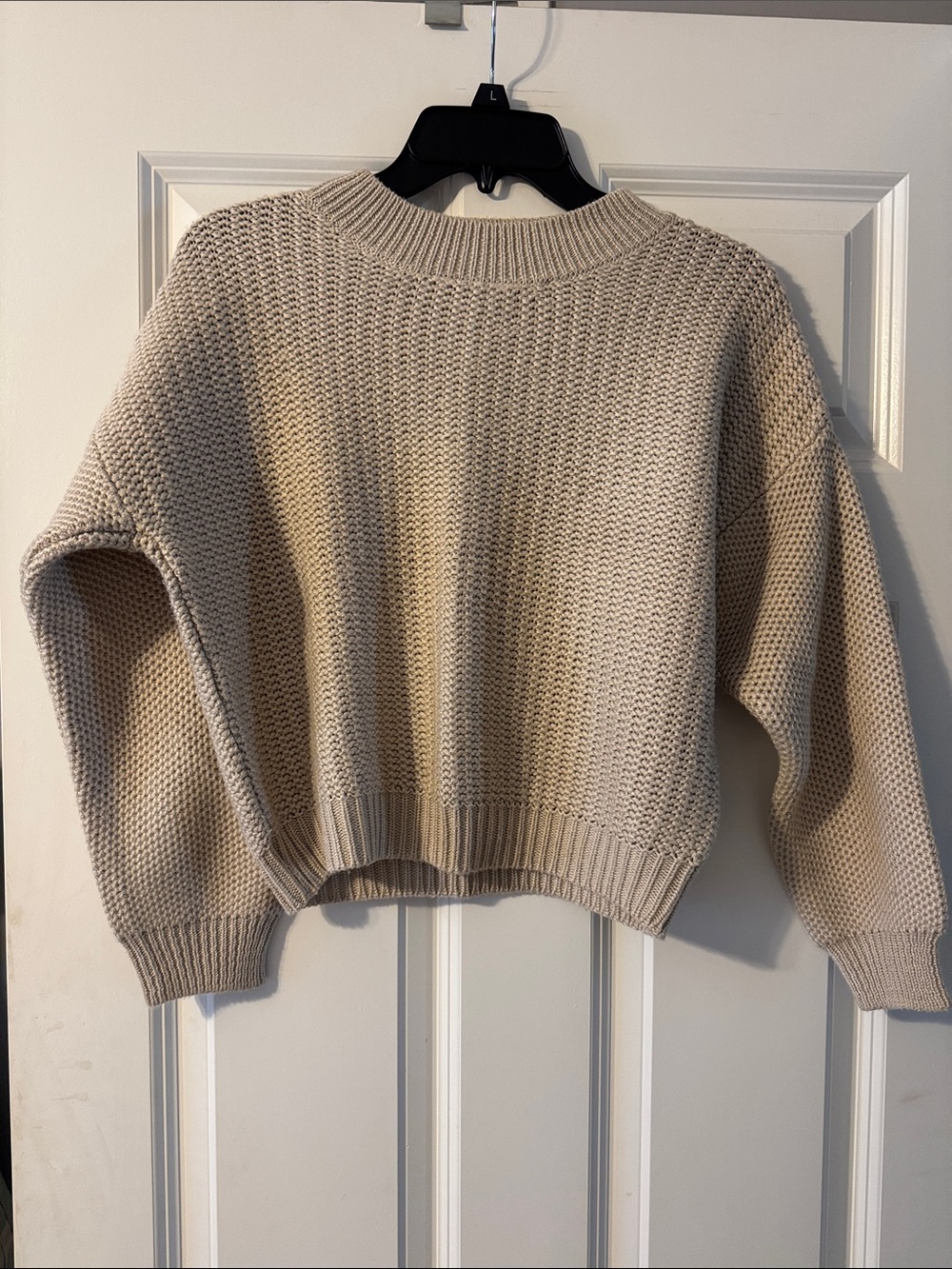Philosophy Cream Chunky Knit Crewneck Sweater